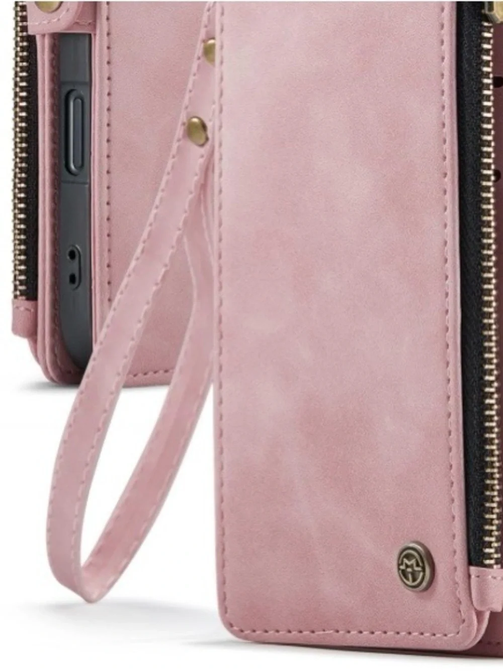 iPhone 17 Wallet Case Pu Leather RFID Blocking - PINK